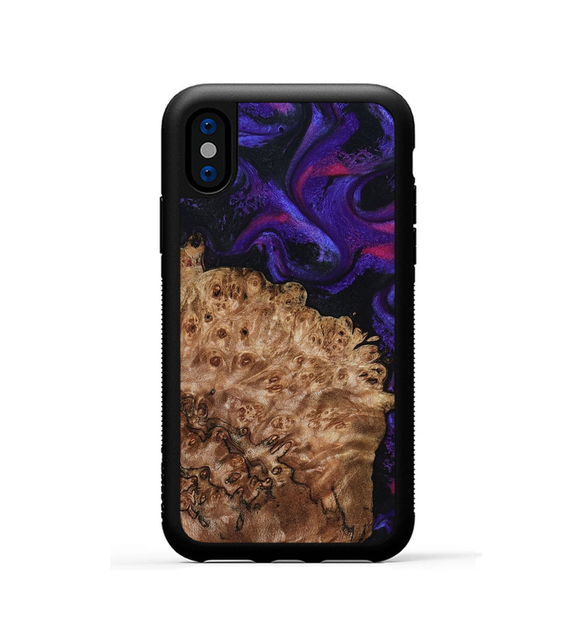iPhone Xs Wood Phone Case - Marquez (Purple, 795060)