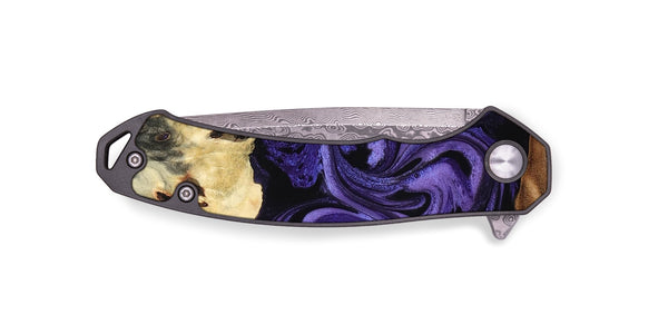 EDC Wood Pocket Knife - Damion (Purple, 795062)