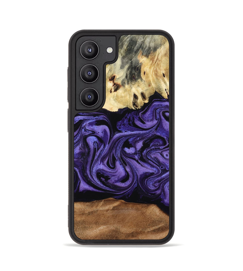 Galaxy S23 Wood Phone Case - Damion (Purple, 795062)