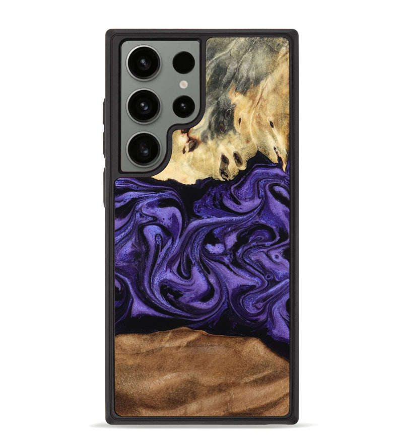 Galaxy S23 Ultra Wood Phone Case - Damion (Purple, 795062)