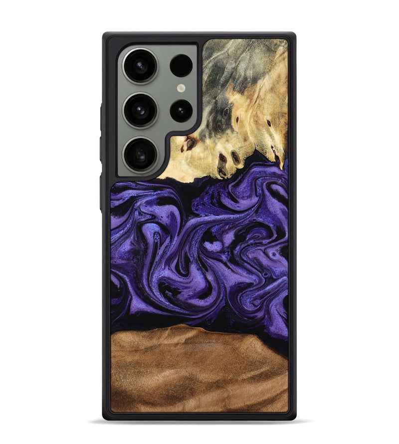 Galaxy S24 Ultra Wood Phone Case - Damion (Purple, 795062)