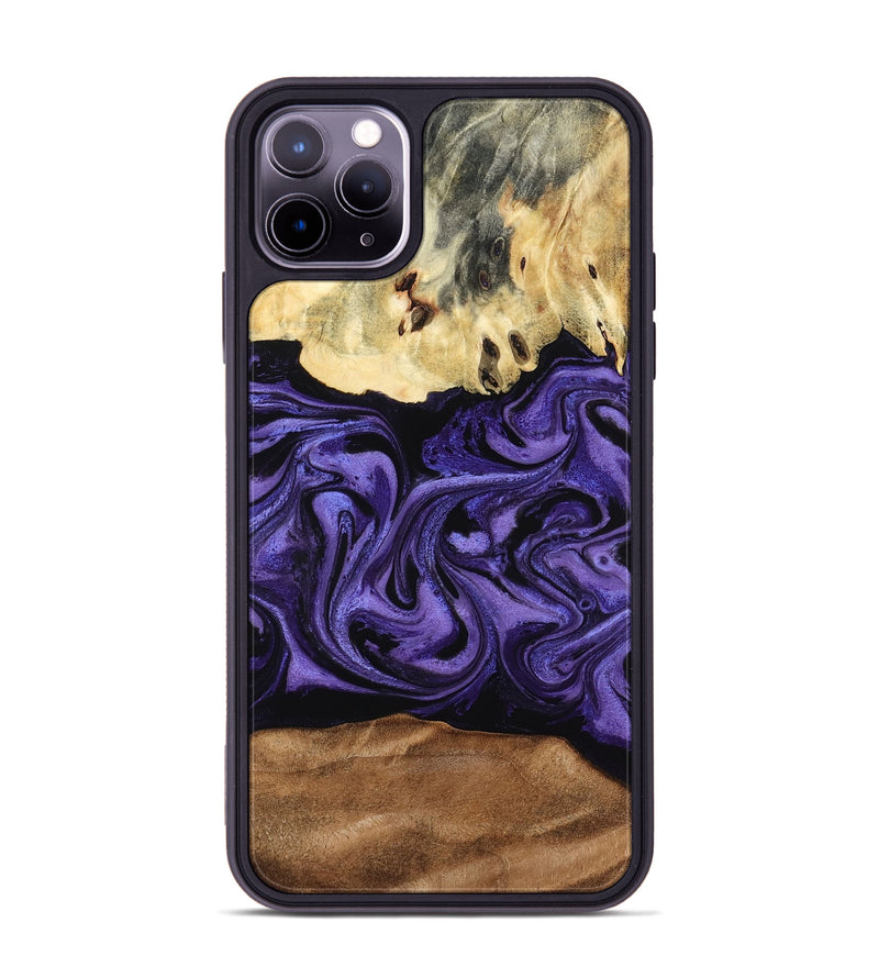 iPhone 11 Pro Max Wood Phone Case - Damion (Purple, 795062)
