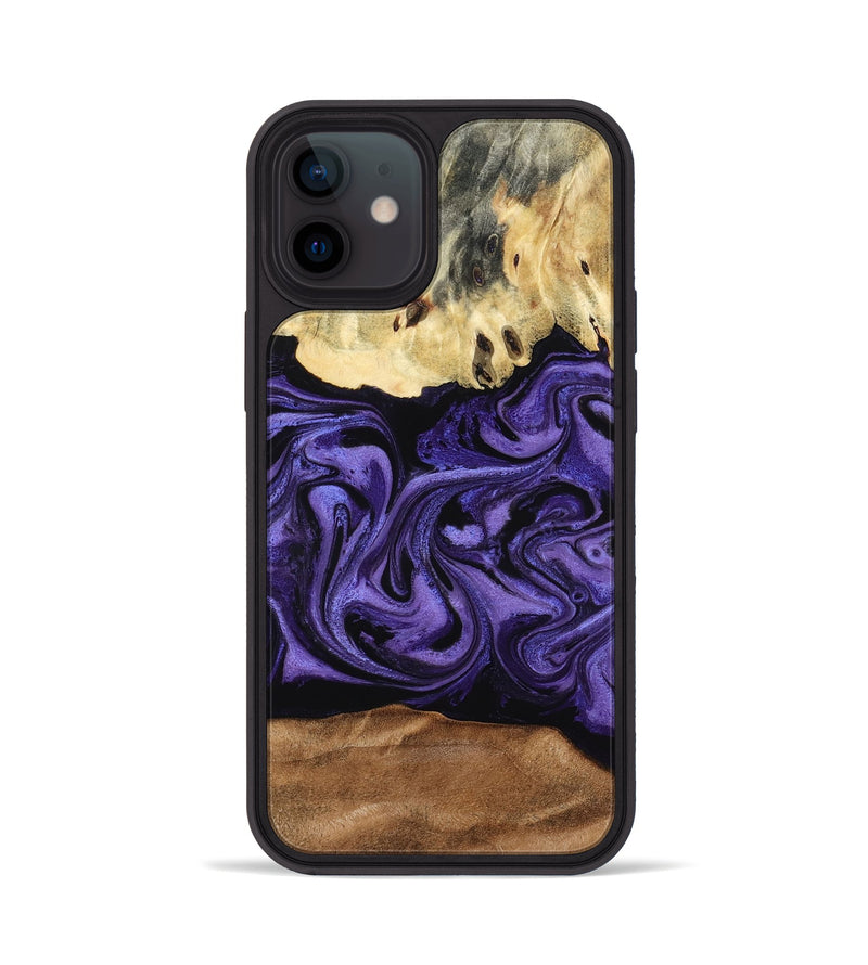 iPhone 12 Wood Phone Case - Damion (Purple, 795062)