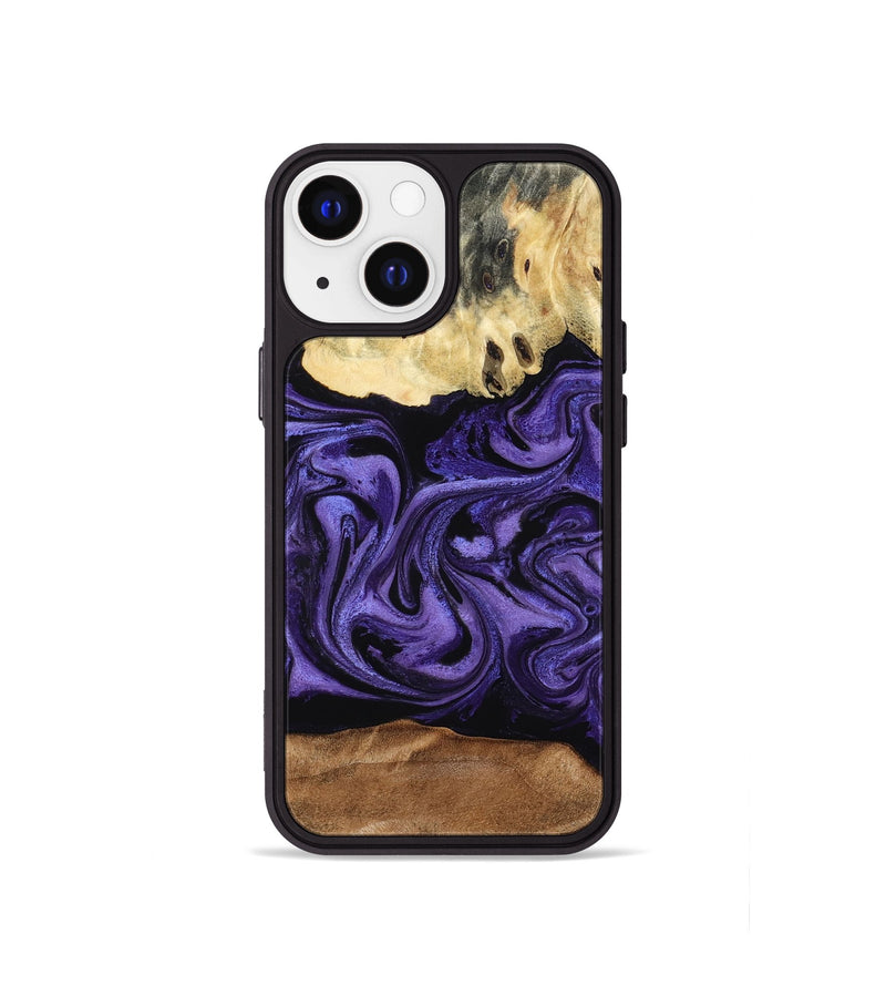 iPhone 13 mini Wood Phone Case - Damion (Purple, 795062)