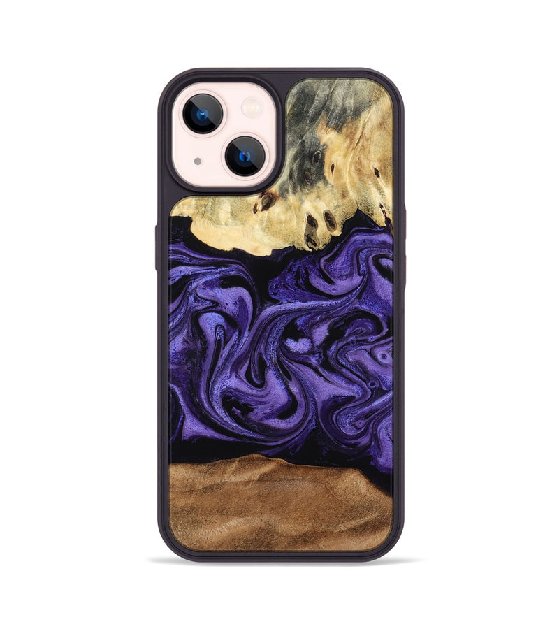 iPhone 14 Wood Phone Case - Damion (Purple, 795062)