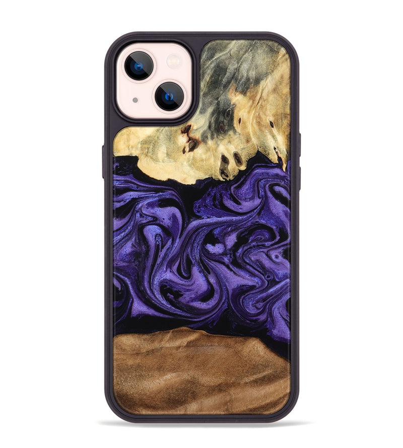 iPhone 14 Plus Wood Phone Case - Damion (Purple, 795062)