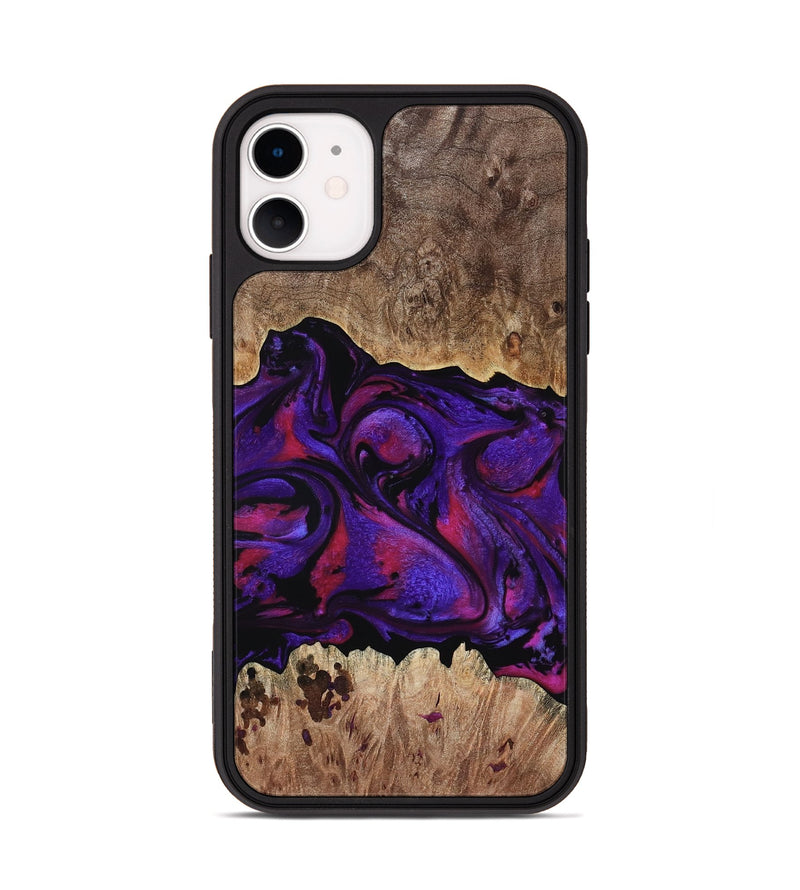 iPhone 11 Wood Phone Case - Martin (Purple, 795063)