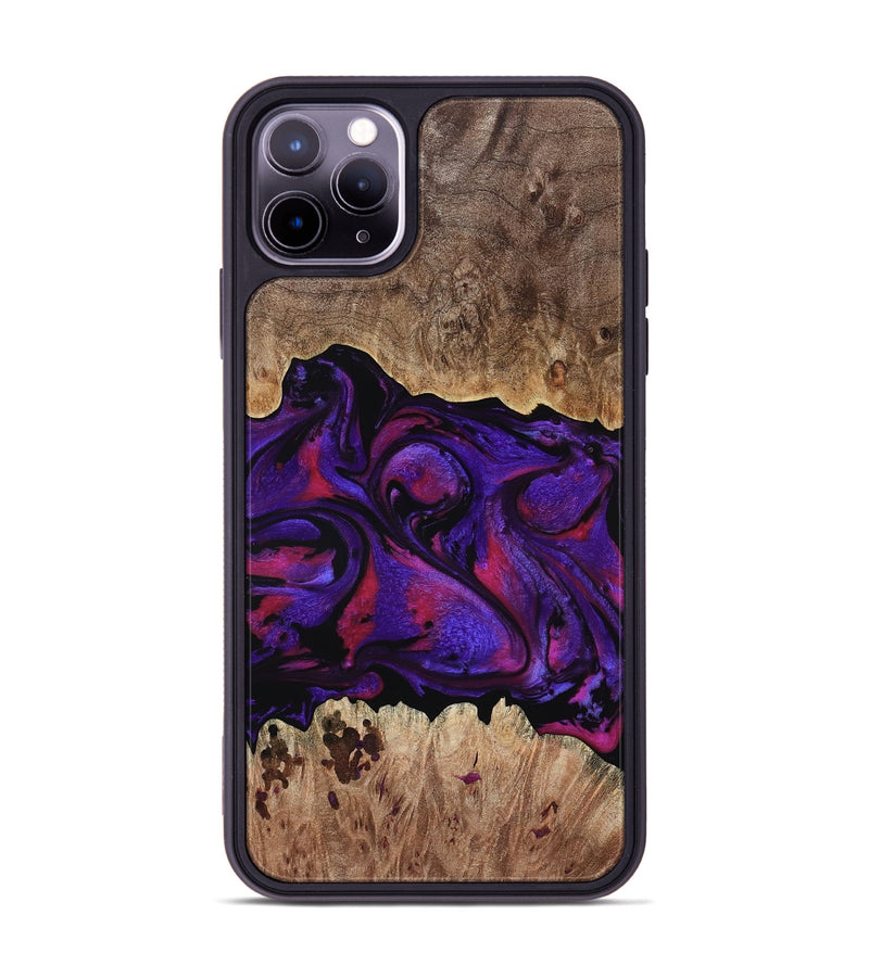 iPhone 11 Pro Max Wood Phone Case - Martin (Purple, 795063)