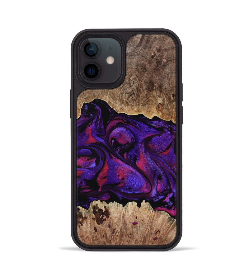 iPhone 12 Wood Phone Case - Martin (Purple, 795063)