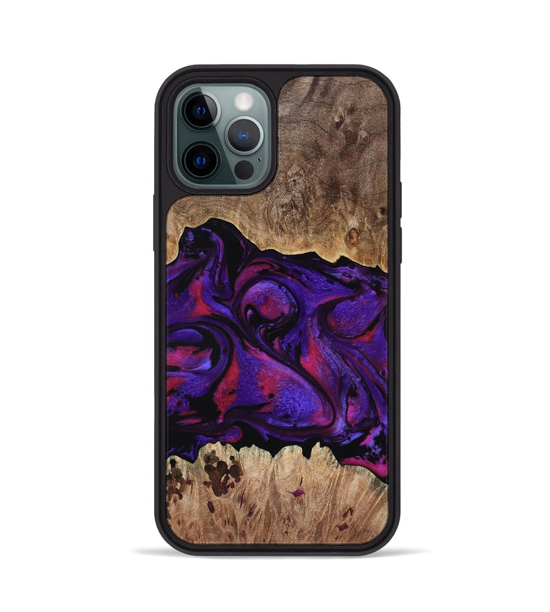 iPhone 12 Pro Wood Phone Case - Martin (Purple, 795063)