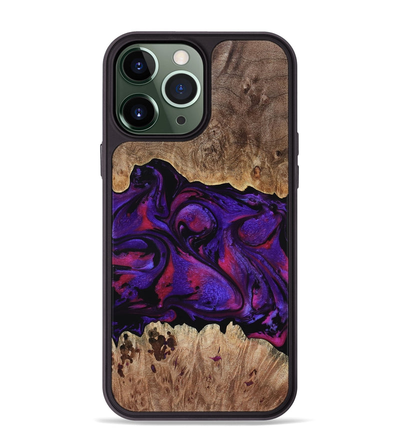 iPhone 13 Pro Max Wood Phone Case - Martin (Purple, 795063)