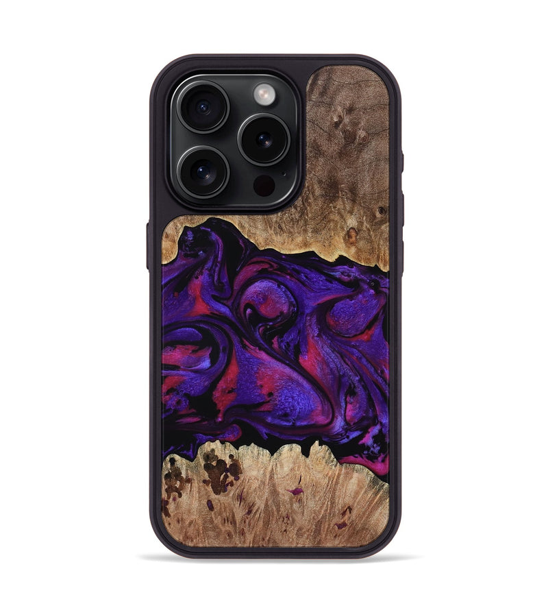 iPhone 15 Pro Wood Phone Case - Martin (Purple, 795063)