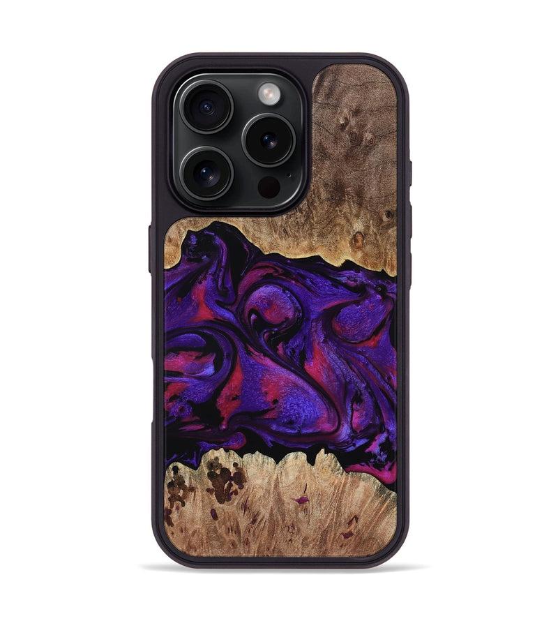 iPhone 16 Pro Wood Phone Case - Martin (Purple, 795063)