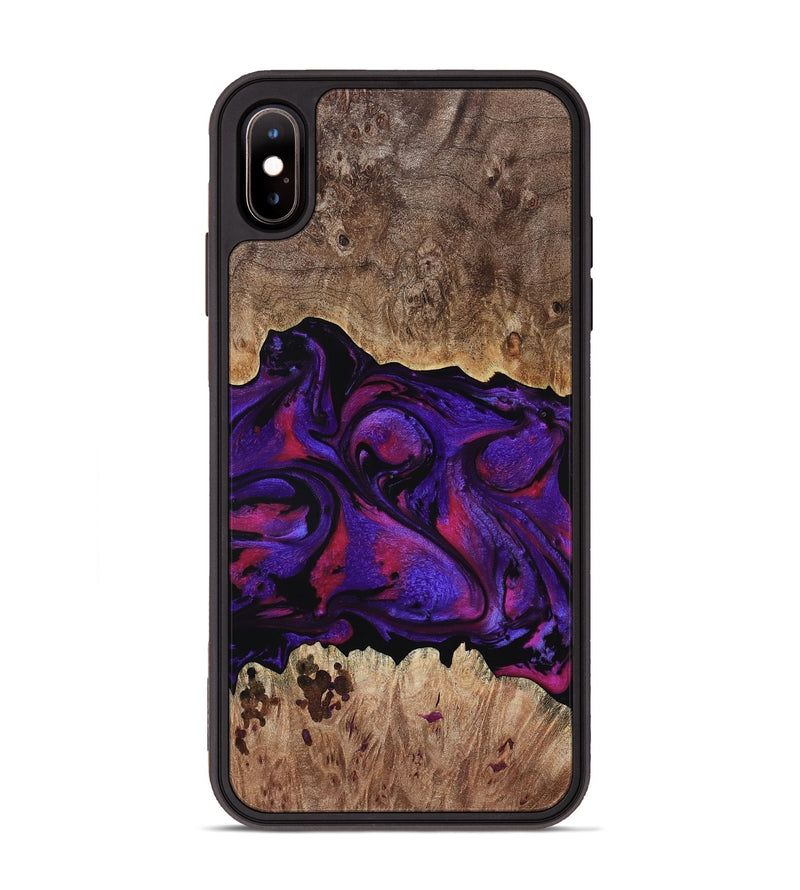 iPhone Xs Max Wood Phone Case - Martin (Purple, 795063)