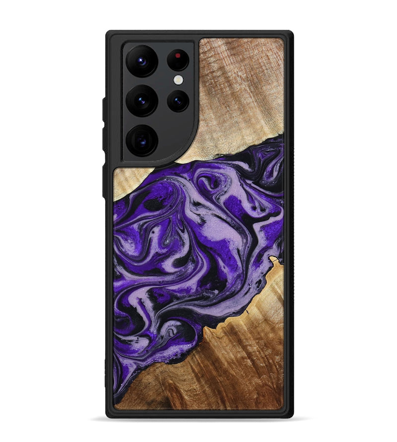 Galaxy S22 Ultra Wood Phone Case - Darrick (Purple, 795068)