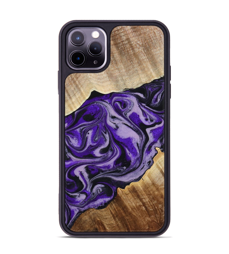 iPhone 11 Pro Max Wood Phone Case - Darrick (Purple, 795068)
