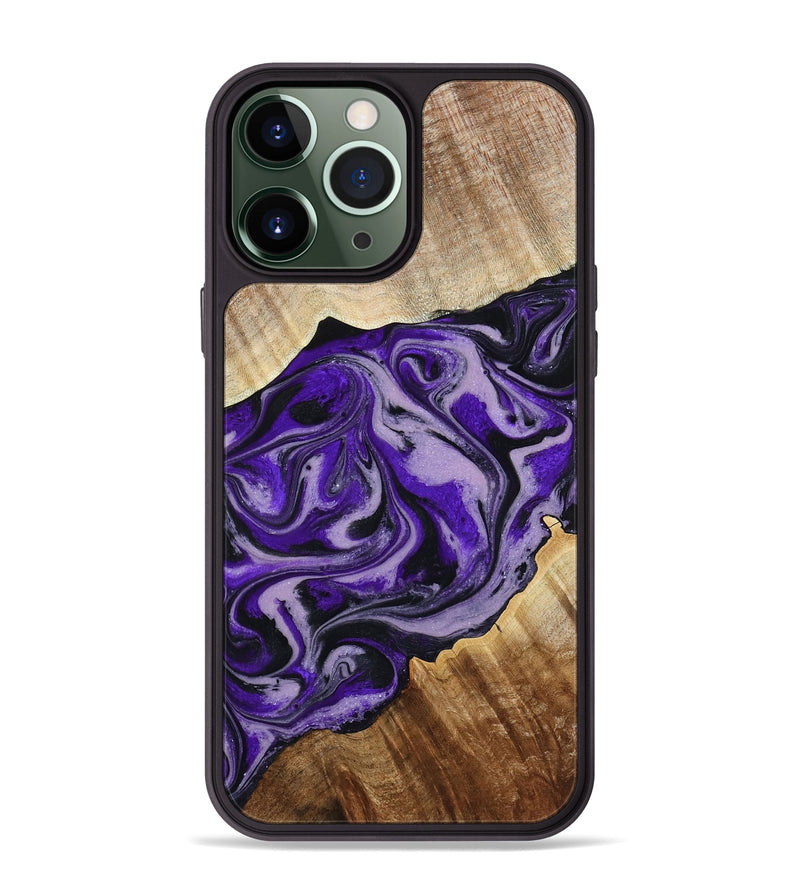 iPhone 13 Pro Max Wood Phone Case - Darrick (Purple, 795068)