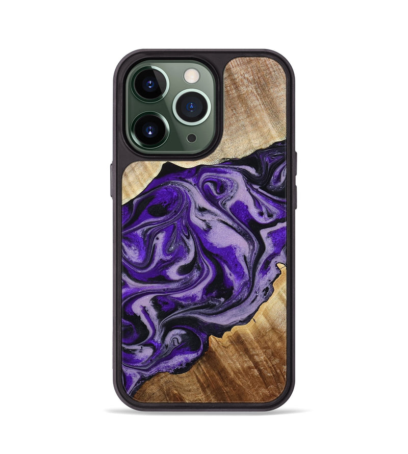iPhone 13 Pro Wood Phone Case - Darrick (Purple, 795068)