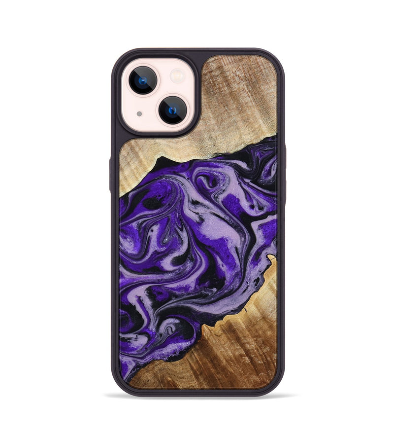 iPhone 14 Wood Phone Case - Darrick (Purple, 795068)