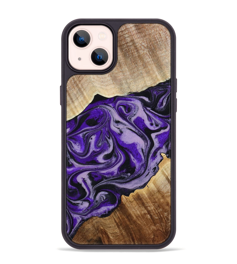 iPhone 14 Plus Wood Phone Case - Darrick (Purple, 795068)