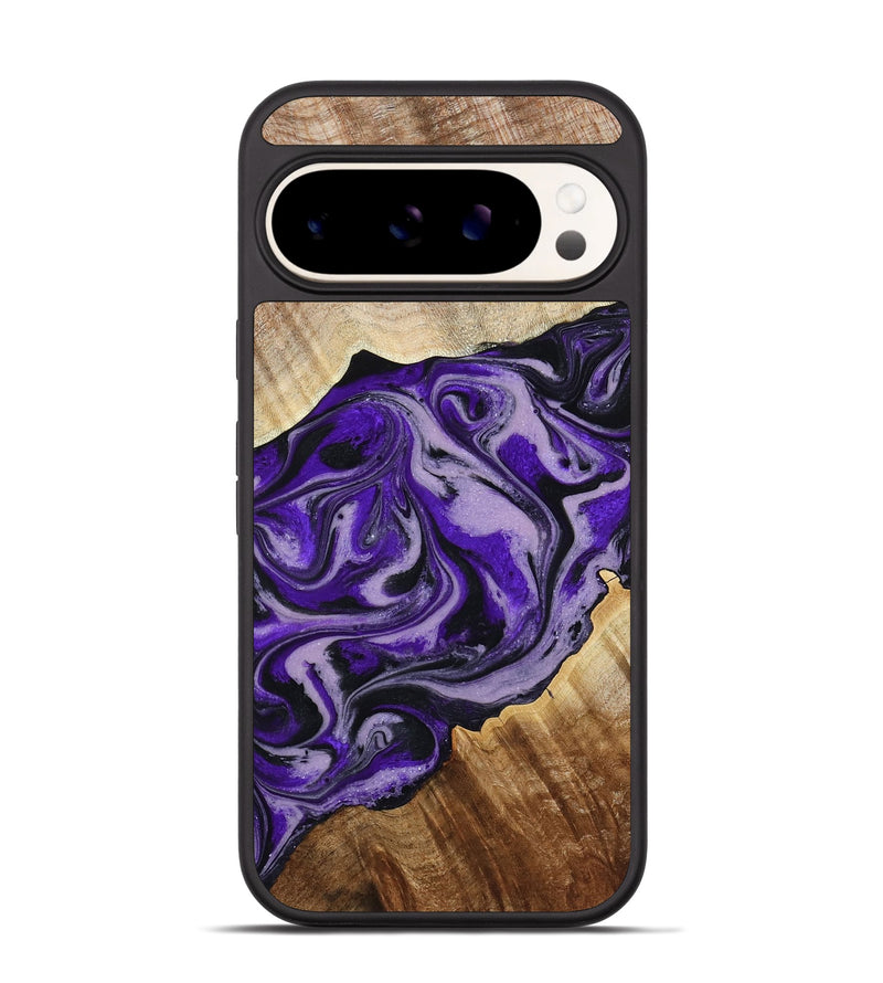 Pixel 9 Wood Phone Case - Darrick (Purple, 795068)