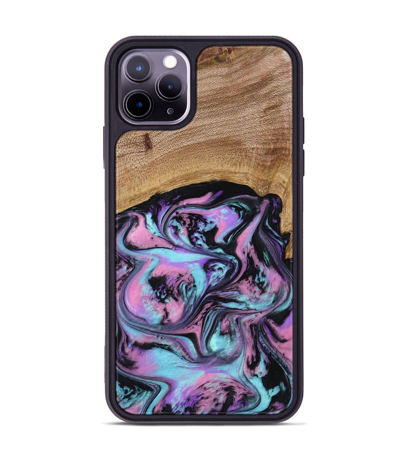 iPhone 11 Pro Max Wood Phone Case - Lilla (Purple, 795071)