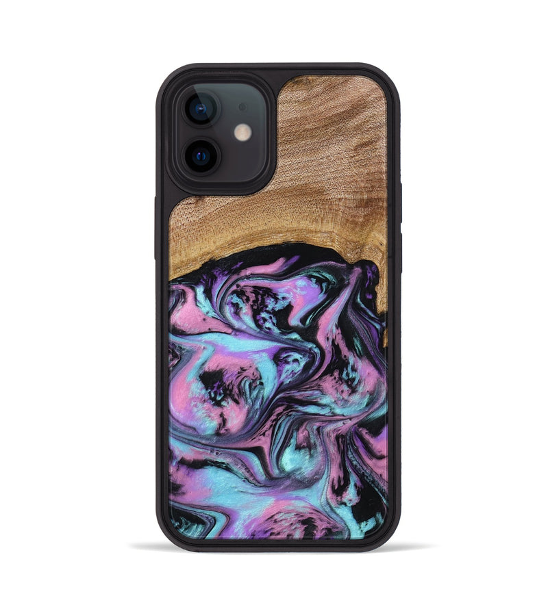 iPhone 12 Wood Phone Case - Lilla (Purple, 795071)