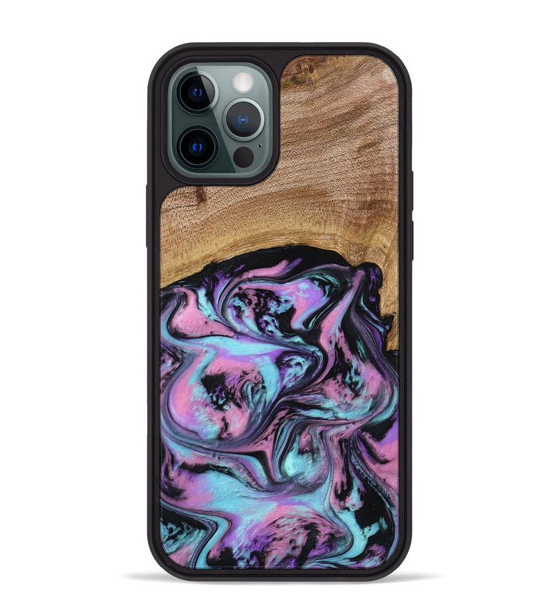 iPhone 12 Pro Max Wood Phone Case - Lilla (Purple, 795071)