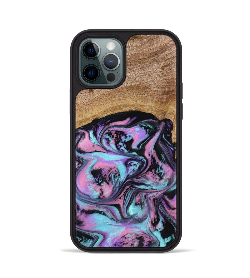 iPhone 12 Pro Wood Phone Case - Lilla (Purple, 795071)