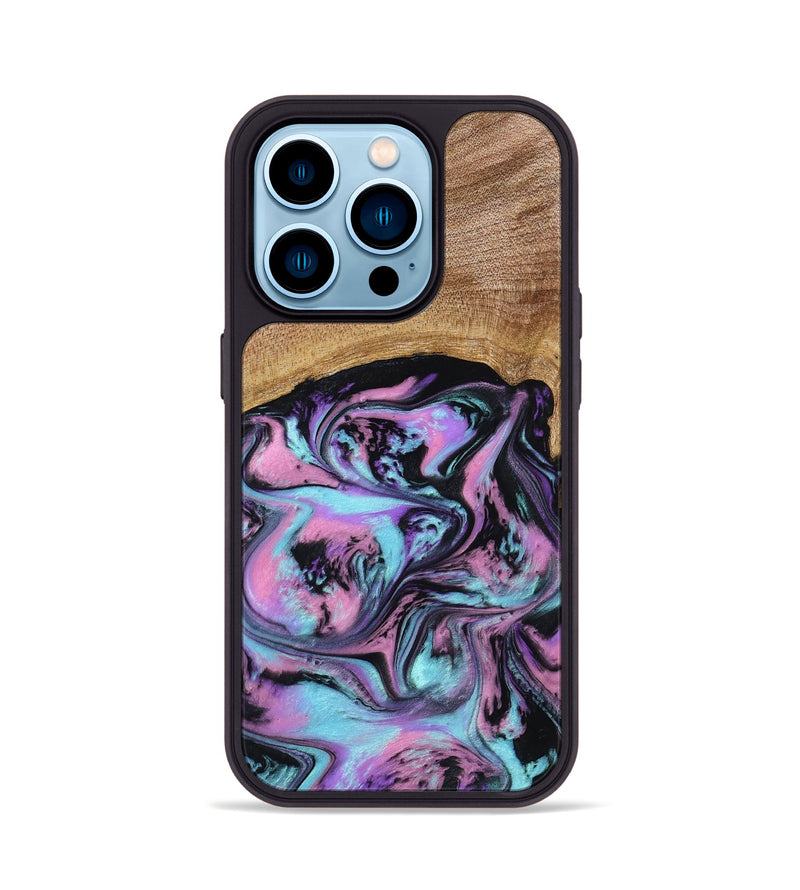 iPhone 14 Pro Wood Phone Case - Lilla (Purple, 795071)