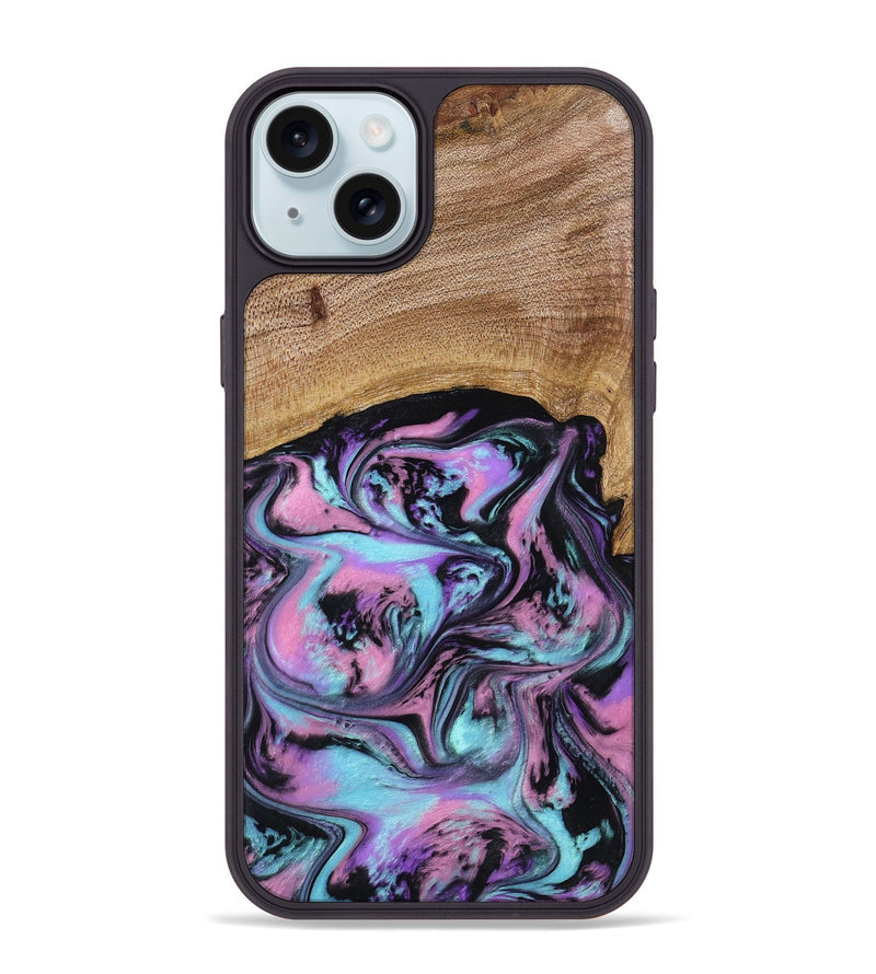 iPhone 15 Plus Wood Phone Case - Lilla (Purple, 795071)