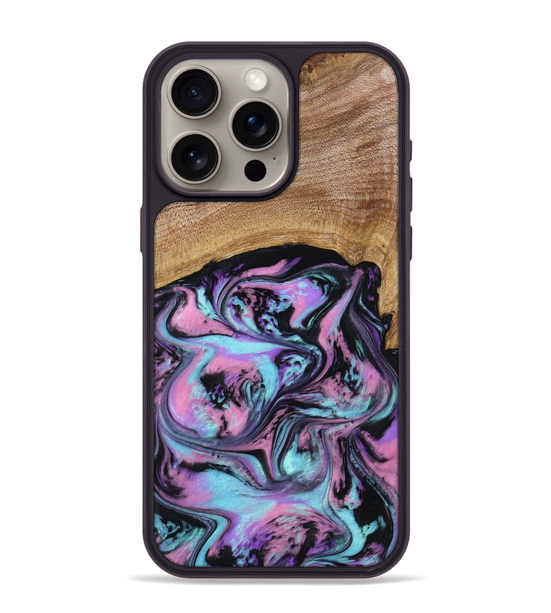 iPhone 15 Pro Max Wood Phone Case - Lilla (Purple, 795071)