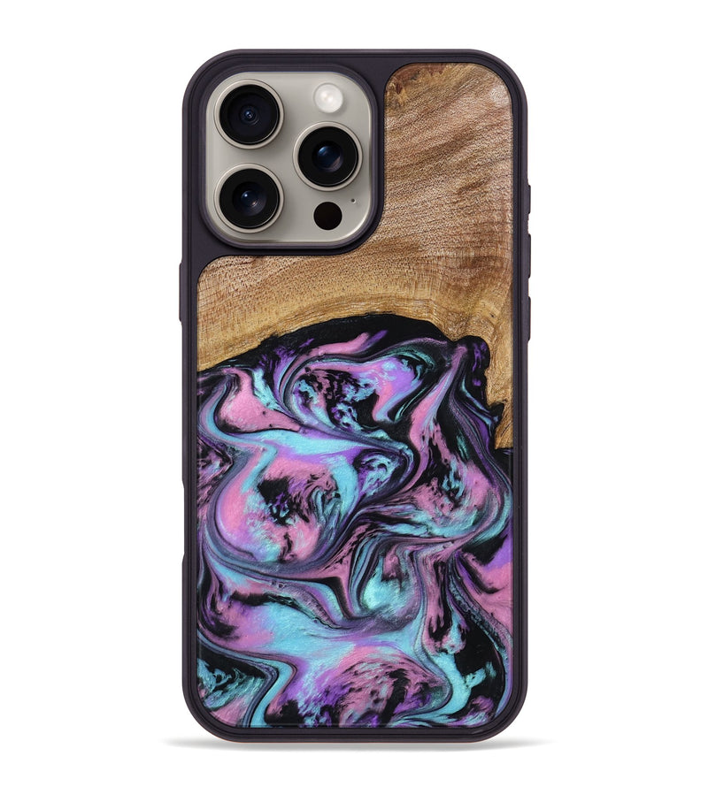 iPhone 16 Pro Max Wood Phone Case - Lilla (Purple, 795071)
