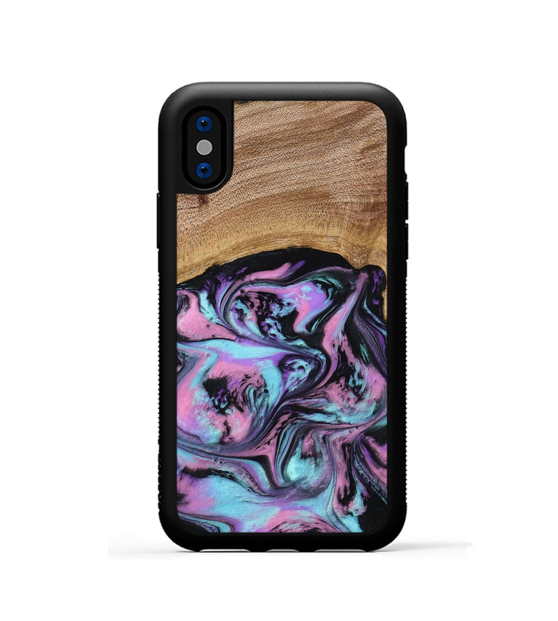 iPhone Xs Wood Phone Case - Lilla (Purple, 795071)