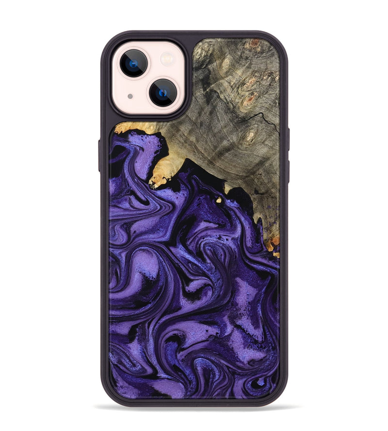 iPhone 14 Plus Wood Phone Case - Phil (Purple, 795081)