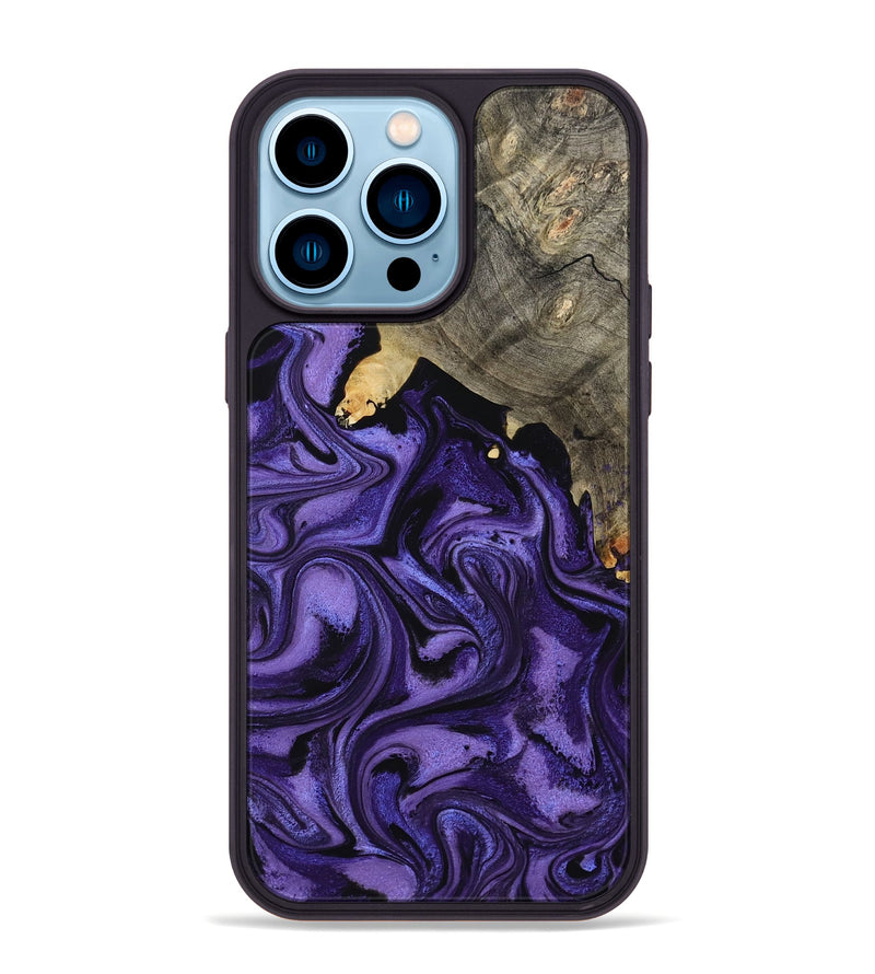 iPhone 14 Pro Max Wood Phone Case - Phil (Purple, 795081)