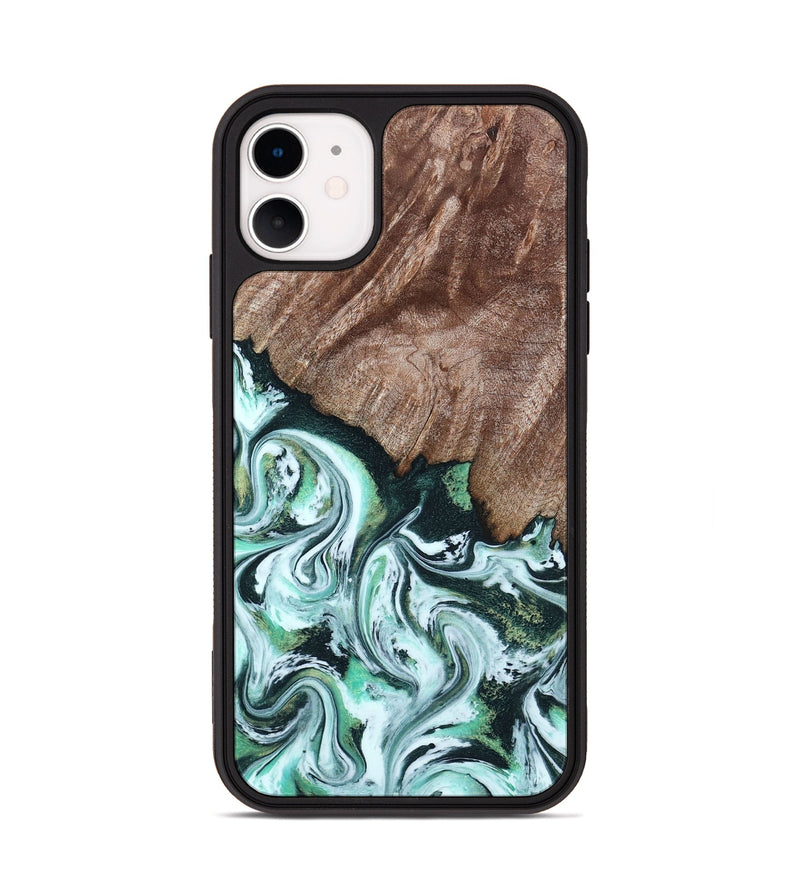 iPhone 11 Wood Phone Case - Burton (Green, 795089)