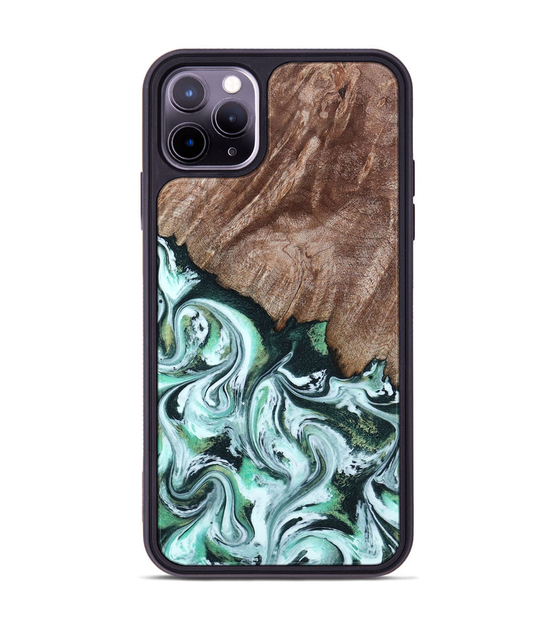 iPhone 11 Pro Max Wood Phone Case - Burton (Green, 795089)