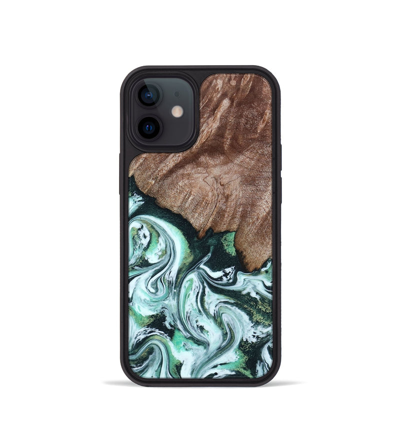 iPhone 12 mini Wood Phone Case - Burton (Green, 795089)