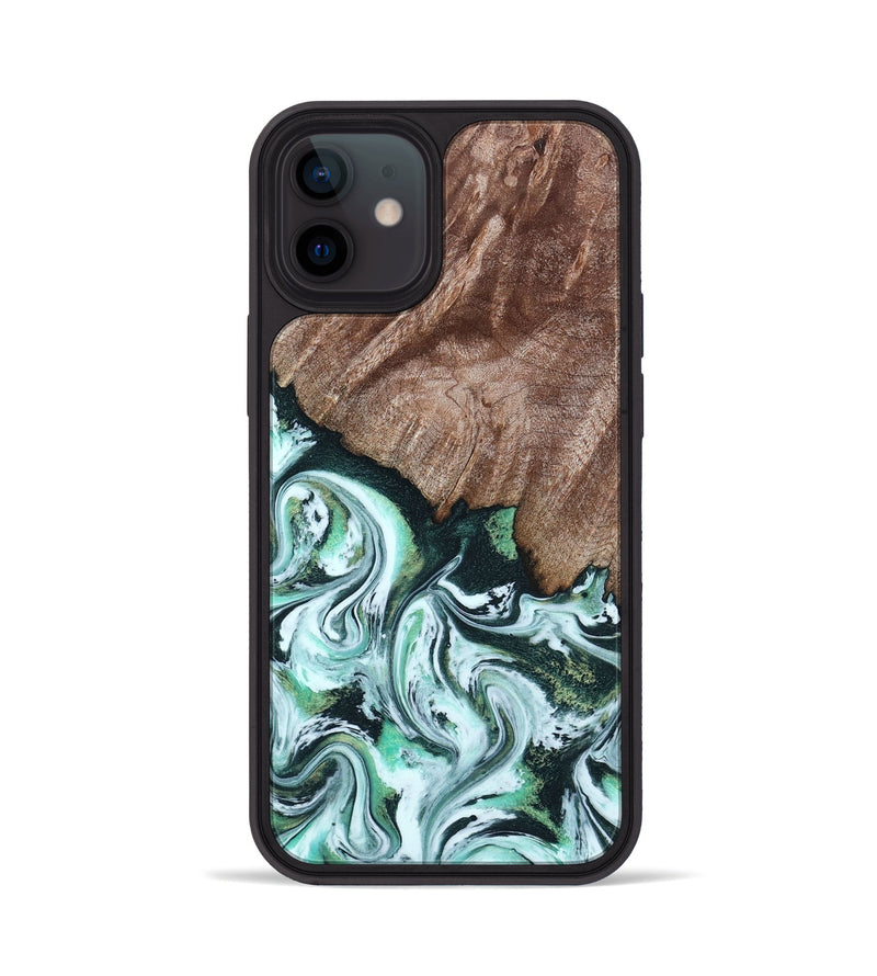 iPhone 12 Wood Phone Case - Burton (Green, 795089)