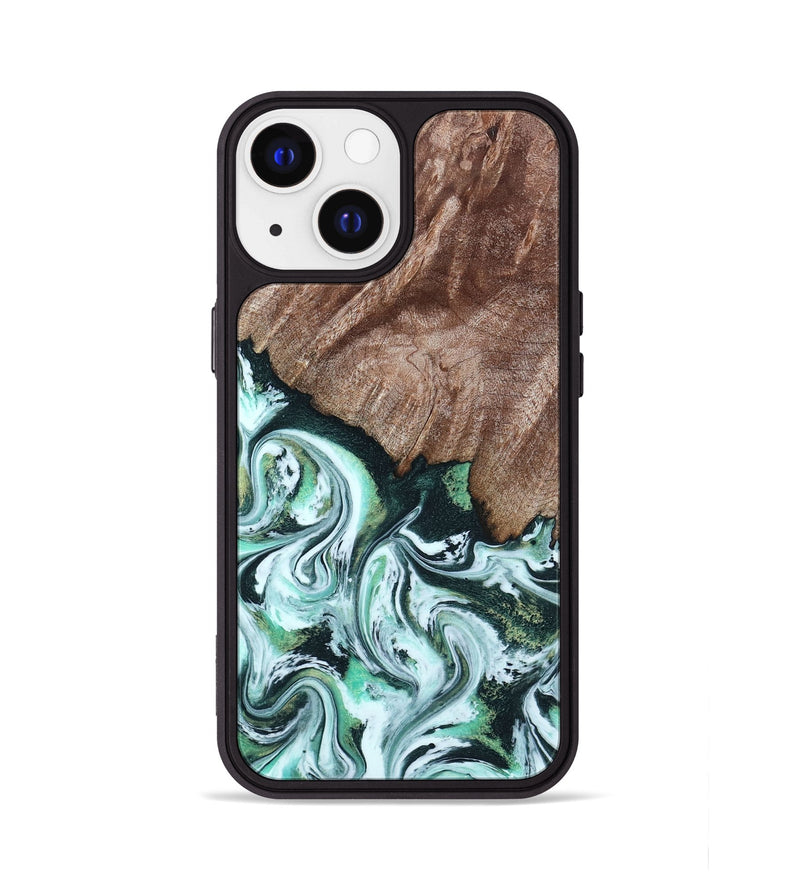 iPhone 13 Wood Phone Case - Burton (Green, 795089)
