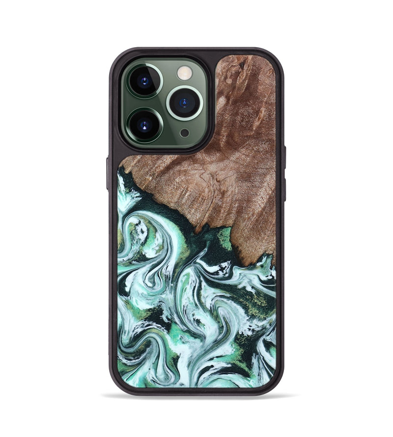 iPhone 13 Pro Wood Phone Case - Burton (Green, 795089)