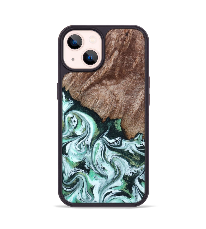 iPhone 14 Wood Phone Case - Burton (Green, 795089)