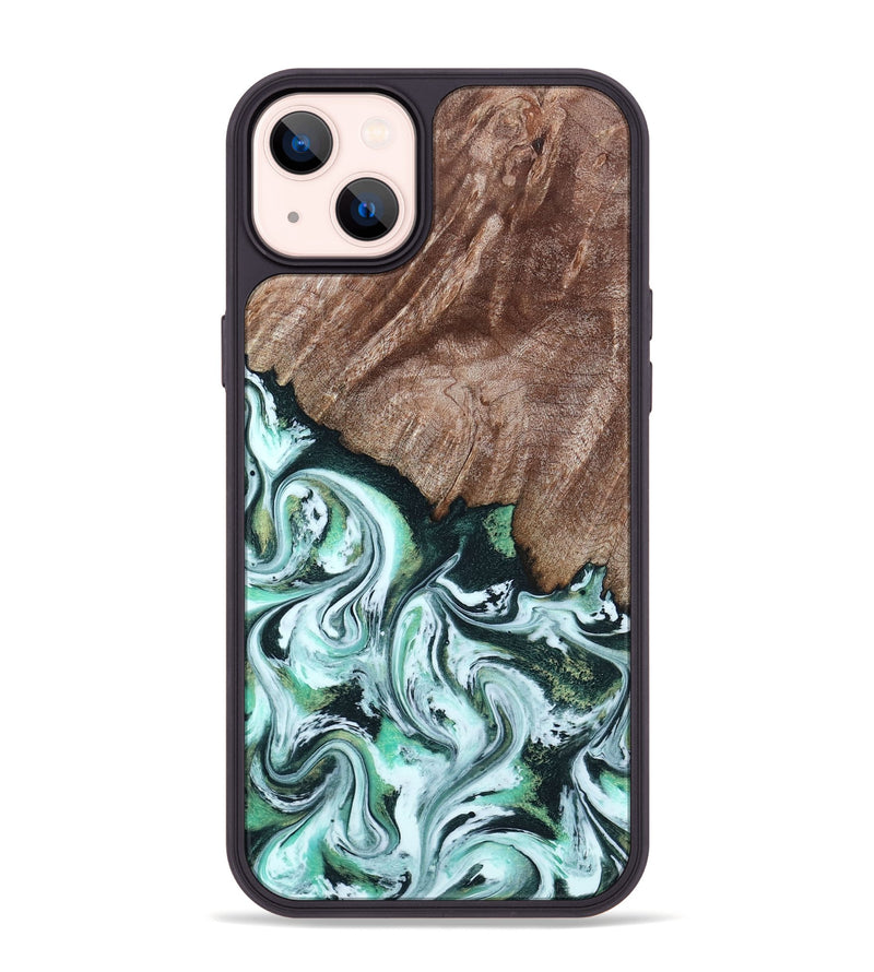 iPhone 14 Plus Wood Phone Case - Burton (Green, 795089)
