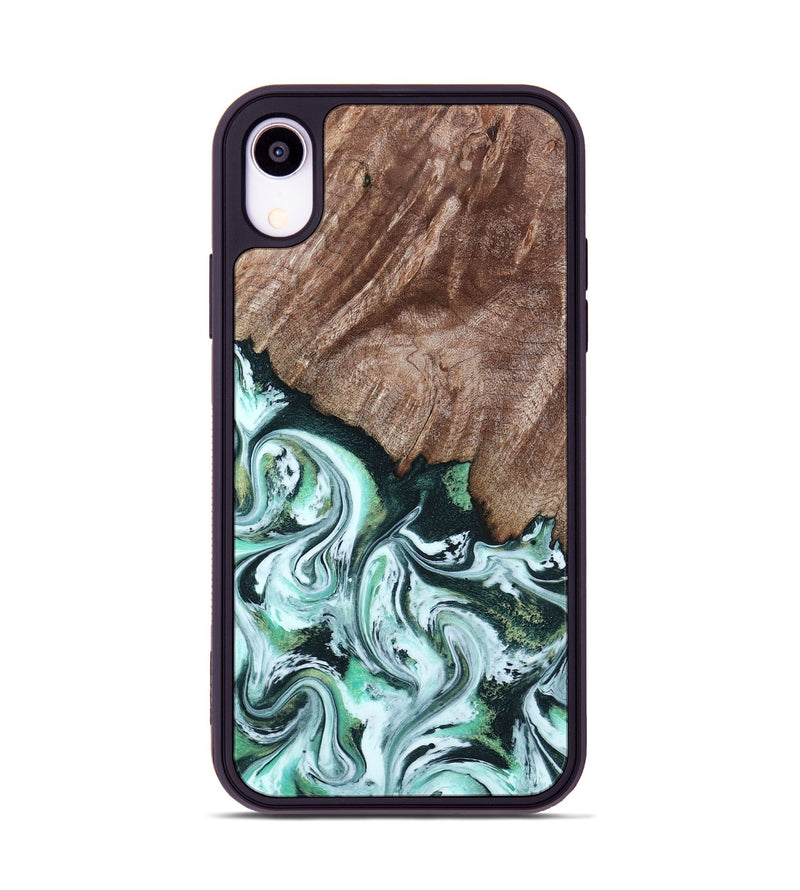 iPhone Xr Wood Phone Case - Burton (Green, 795089)