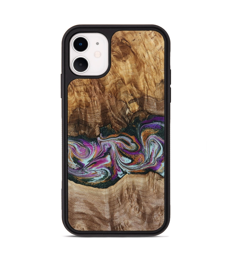 iPhone 11 Wood Phone Case - Dorris (Green, 795091)