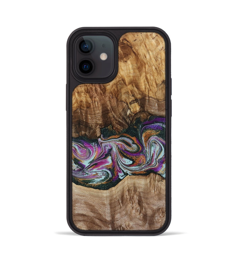 iPhone 12 Wood Phone Case - Dorris (Green, 795091)