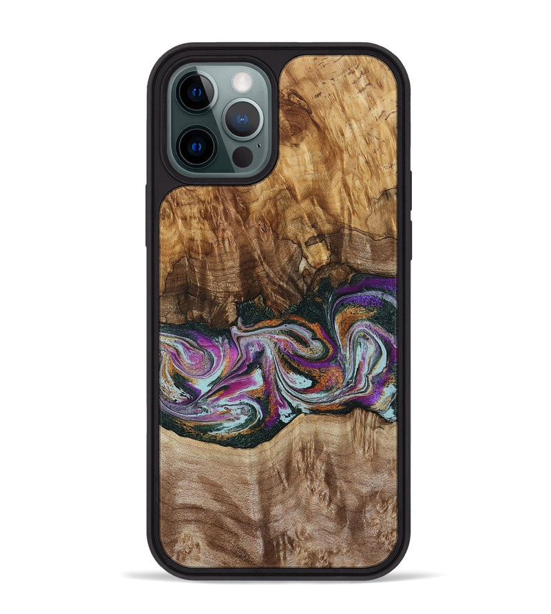 iPhone 12 Pro Max Wood Phone Case - Dorris (Green, 795091)