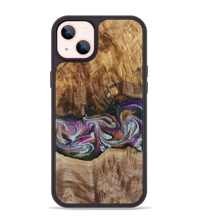 iPhone 14 Plus Wood Phone Case - Dorris (Green, 795091)