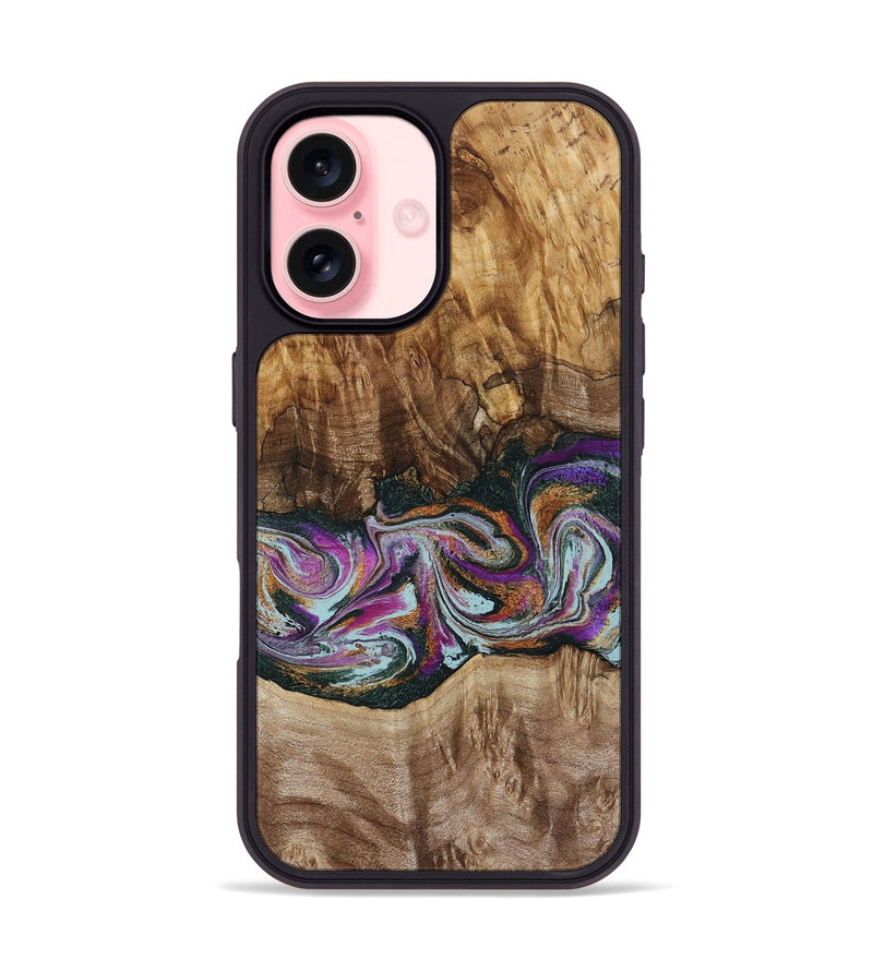 iPhone 16 Wood Phone Case - Dorris (Green, 795091)
